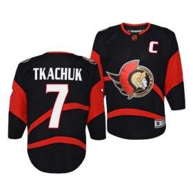 Ottawa Senators Hockeydrakt Brady Tkachuk 7 2022-23 Svart Reverse Retro 2.0 Adidas Authentic - Herre